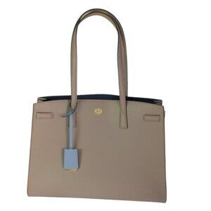 Tory Burch Large Grey Heron Walker Satchel Brand New Authentic Designer Bag